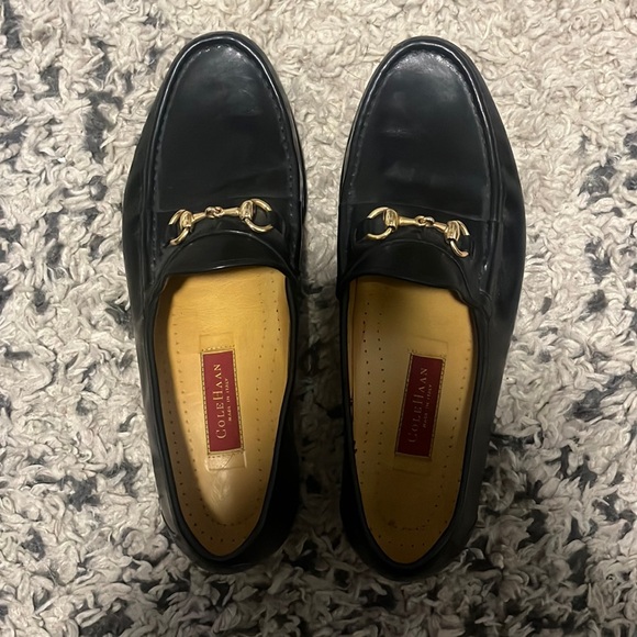 Cole Haan Mercanti Fiorentini black leather men’s loafers - size 12 - Picture 2 of 5